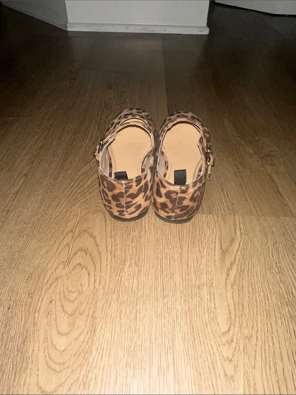 H&M Leopard Print Mary Jane Shoes - Brown & Black